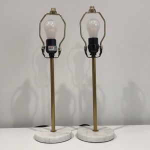 World Market Marble and gold lamps
